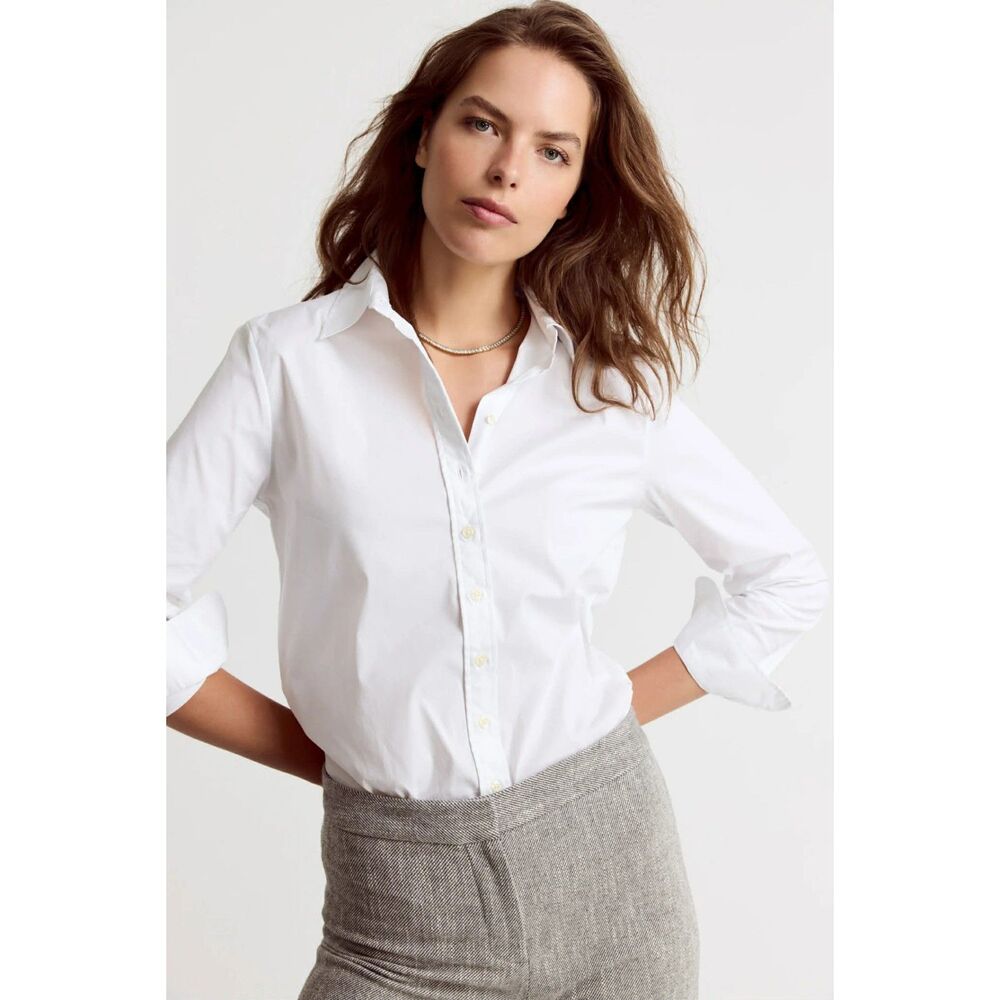 The Shirt by Rochelle Behrens - The Essentials White Button-Down Icon Shirt, XS